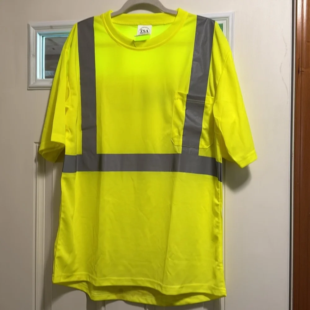 🌸5/$25🌸🆕2 Transportation Safety Apparel XL TShirts w/Waste Mngmt on back - Picture 3 of 10